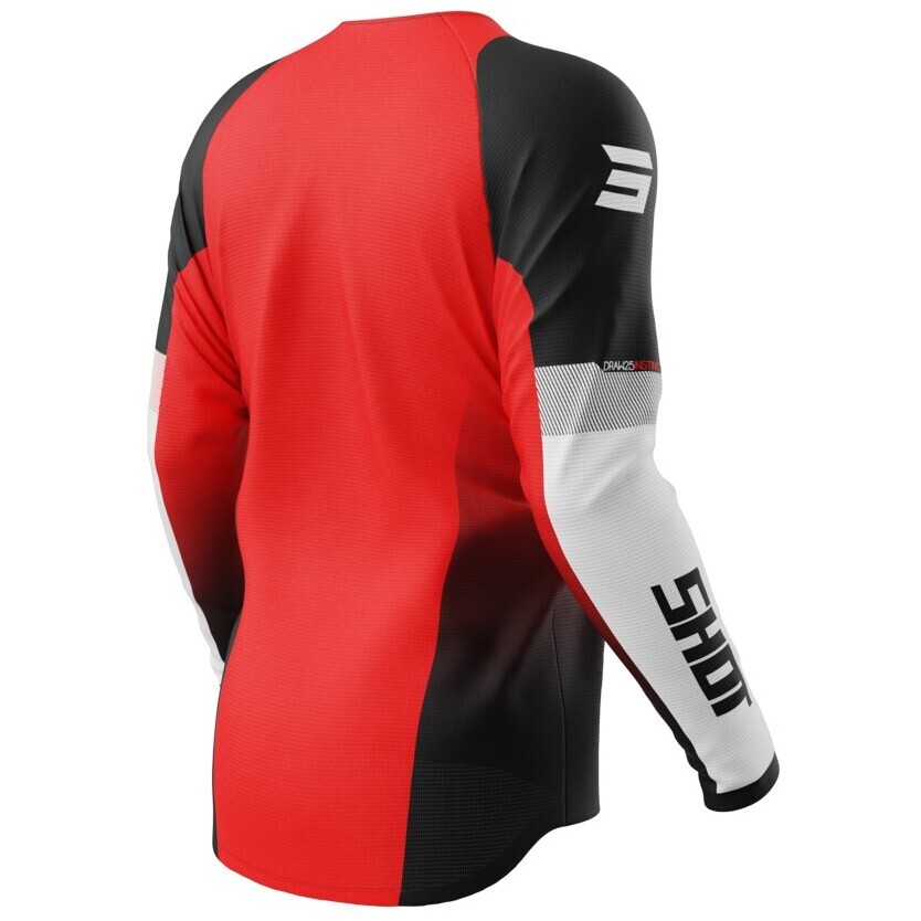 Moto Cross Enduro Shot DRAW INSTINCT Rotes Trikot