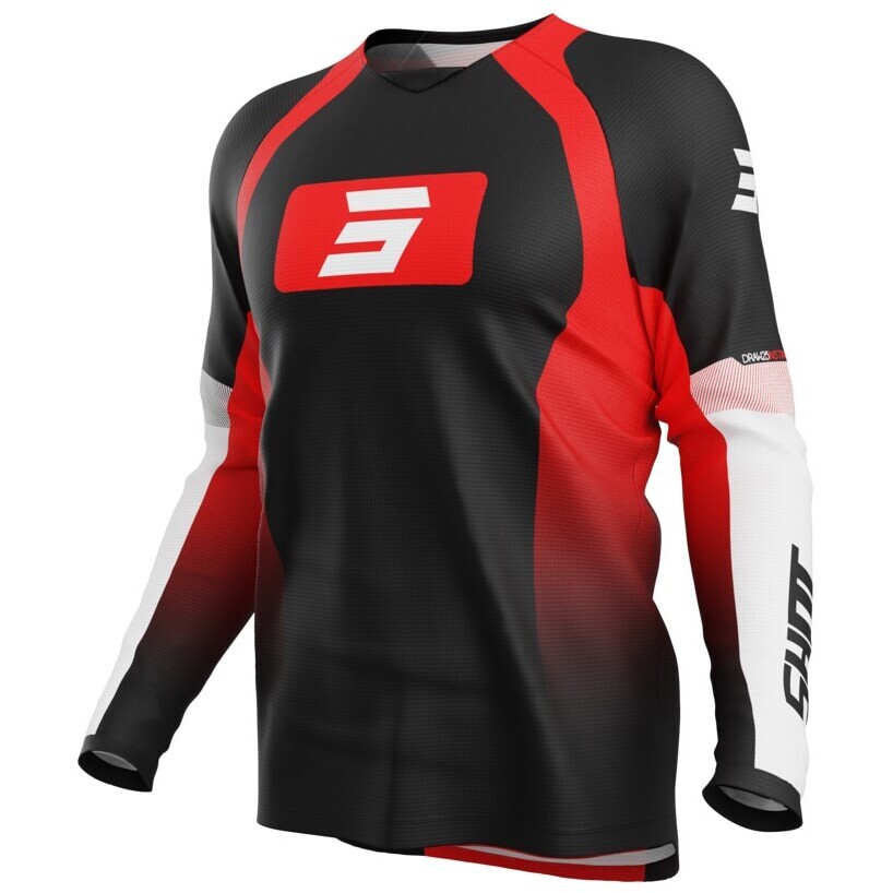 Moto Cross Enduro Shot DRAW INSTINCT Rotes Trikot