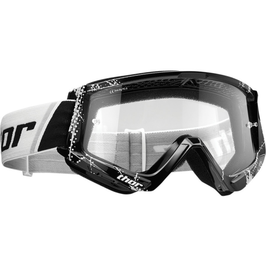 Moto Cross Enduro Thor Combat WEB schwarz weiße Brille