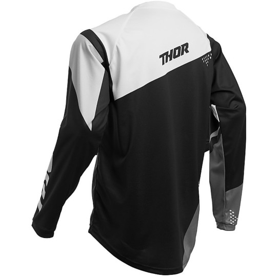 Moto Cross Enduro Thor Jugend Sector S20 S-Shirt Schwarz Weiß