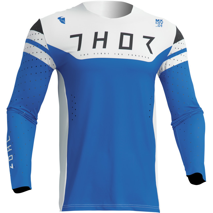 Moto Cross Enduro Thor Prime Rival Blue White Jersey