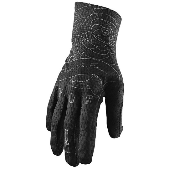 Moto Cross Enduro Thor S20 Agile Black Gloves