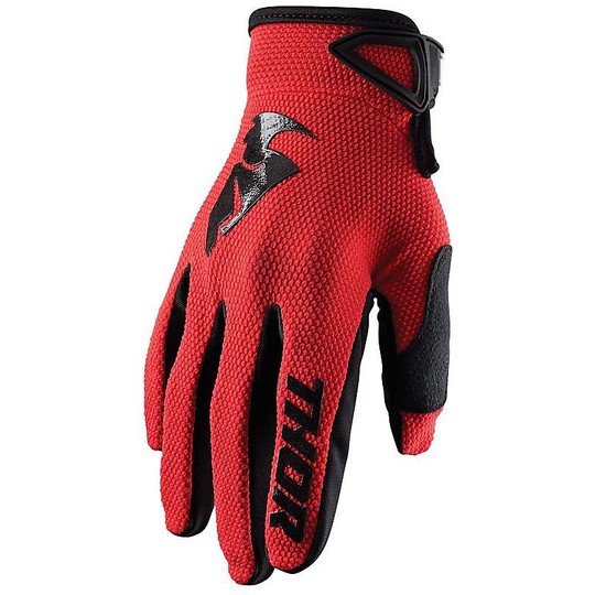 Moto Cross Enduro Thor S20 Sektor Rote Handschuhe