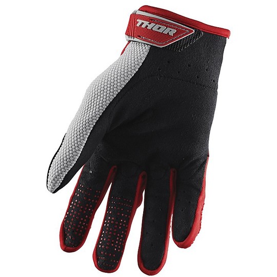 Moto Cross Enduro Thor S20 Spectrum Gloves Red Gray