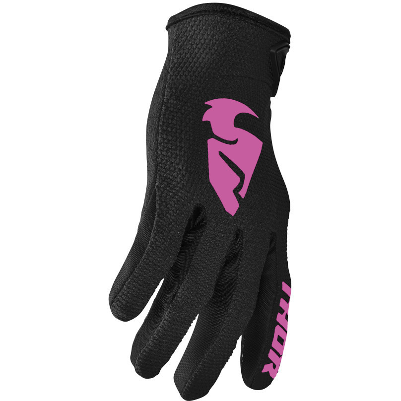 Moto Cross Enduro Thor Sector Woman Gloves Black Pink