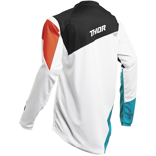 Moto Cross Enduro Thor Youth Sector S20 Blade Jersey White Green Water