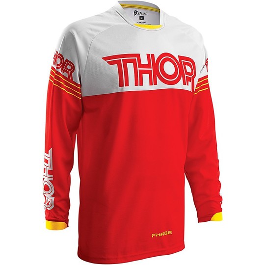 Moto Cross Enduro Trikot Thor Phase 2016 Hyperion Weiß Rot