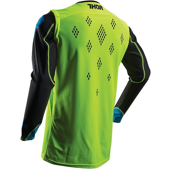 Moto Cross Enduro Trikot Thor Prime Fit Grün Fluo Schwarz