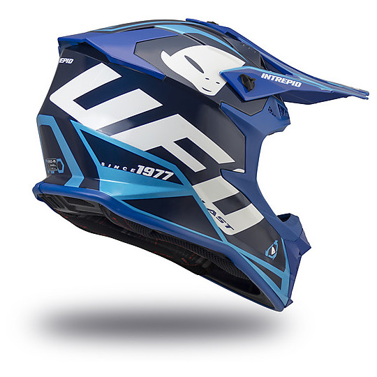 Moto Cross Enduro Ufo Intrepid Helm Blau Blau