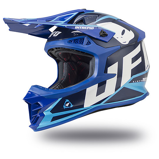 Moto Cross Enduro Ufo Intrepid Helmet Blue Blue