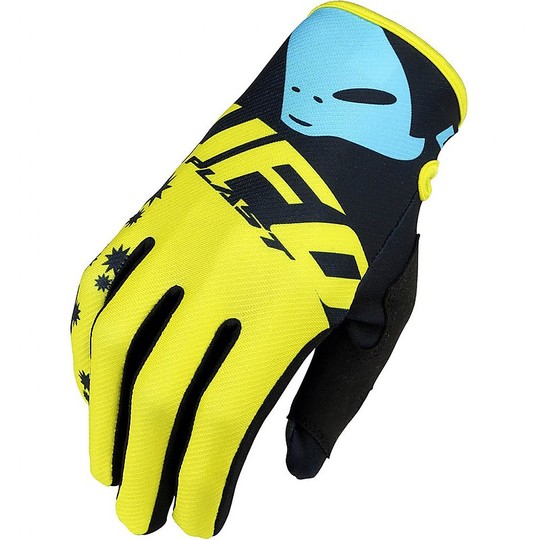 Moto Cross Enduro UFO MIZARD Boy's Gloves Yellow Black