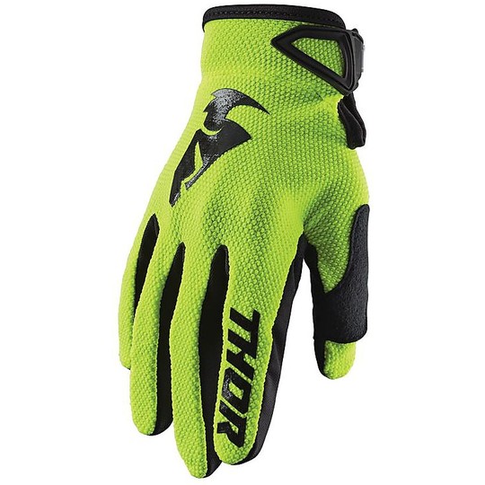 Moto Cross Gloves Enduro Thor S20 Sector Green Acid