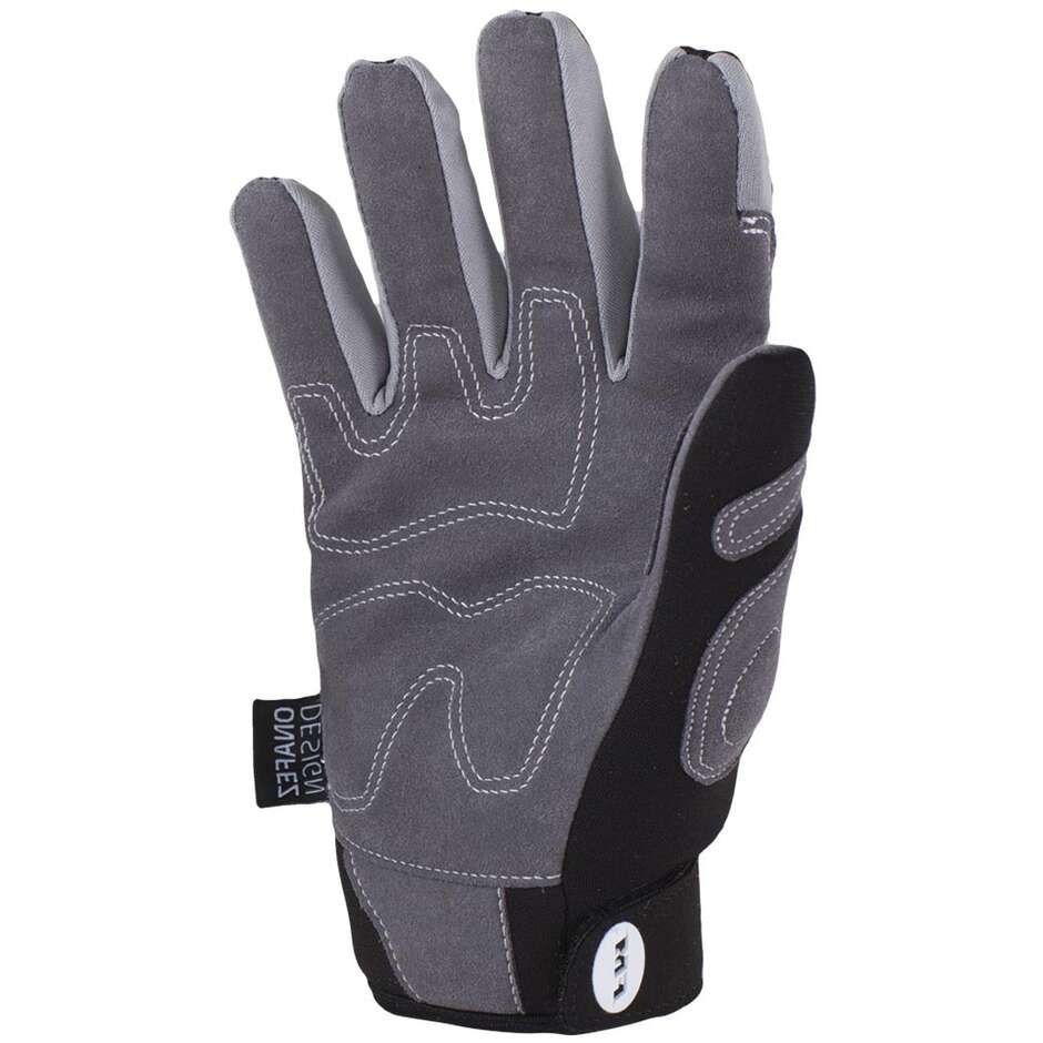 Moto Cross Handschuhe Fm Racing NEO WINTER Schwarz