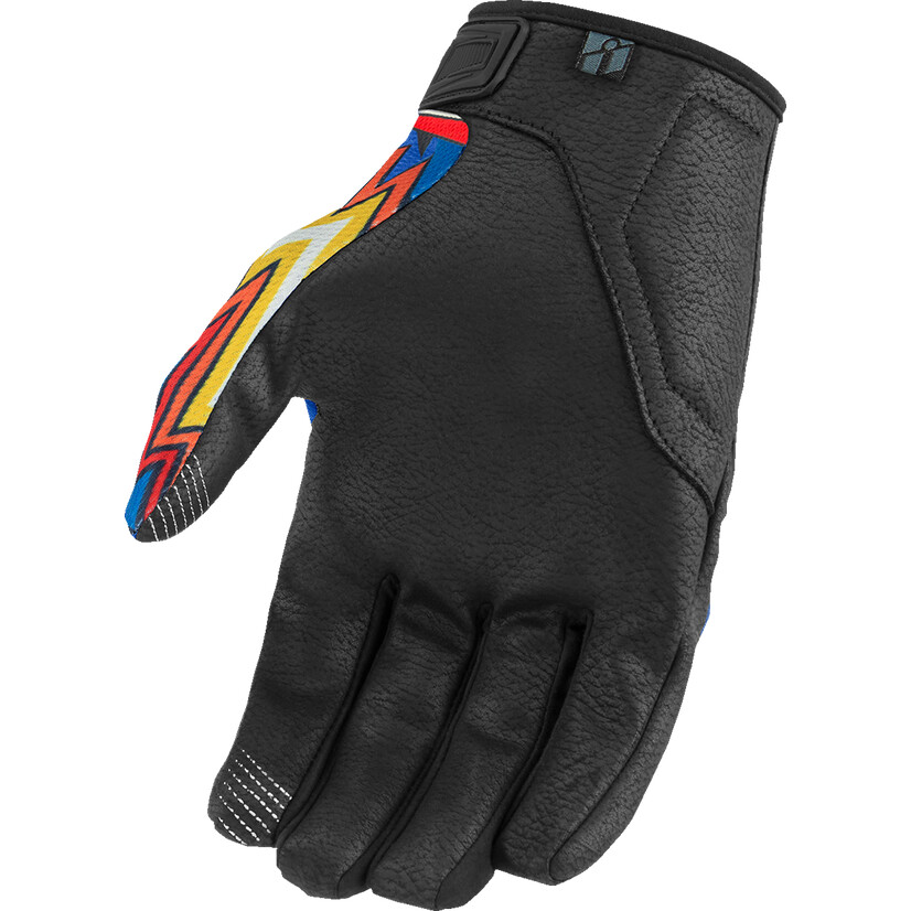 Moto-Cross-Handschuhe ICON HOOLIGAN Flyboy CE Blau