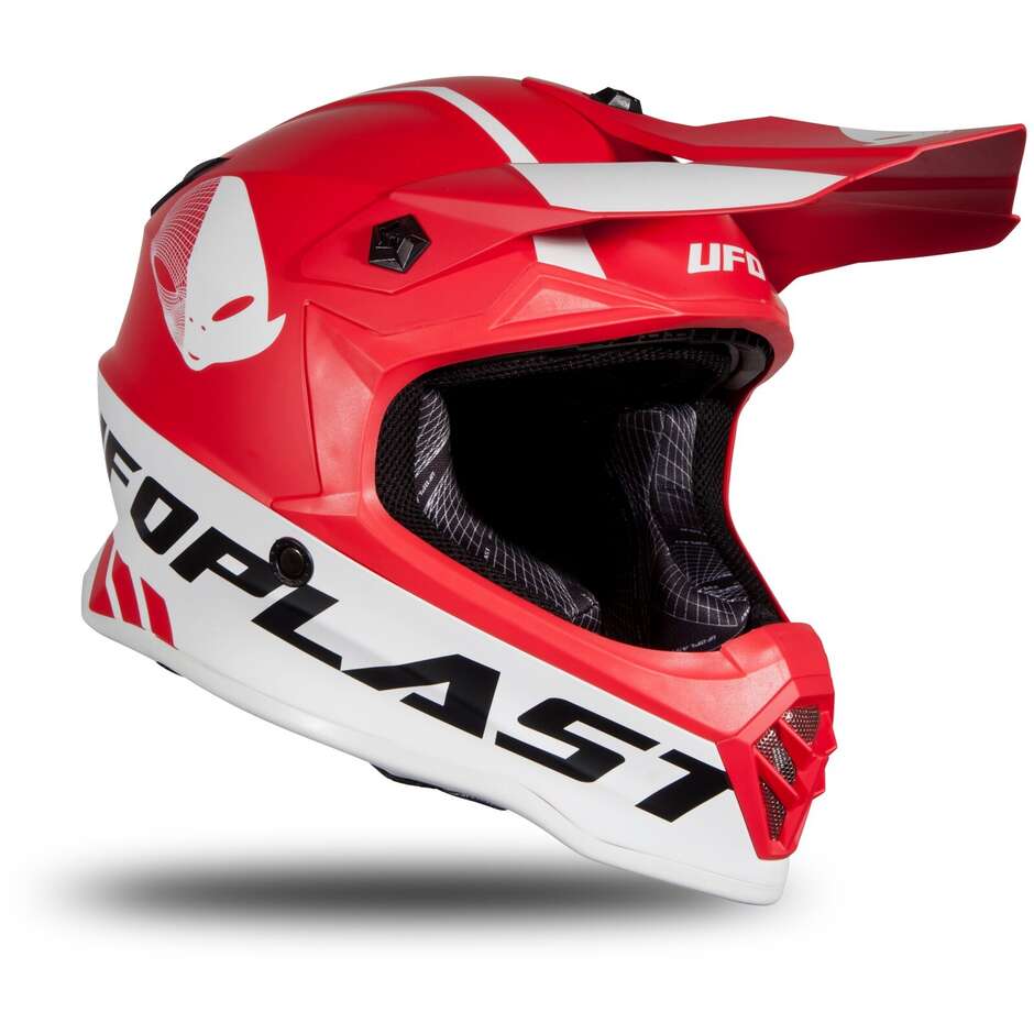 Moto Cross Helm für Kinder Ufo Matt Rot