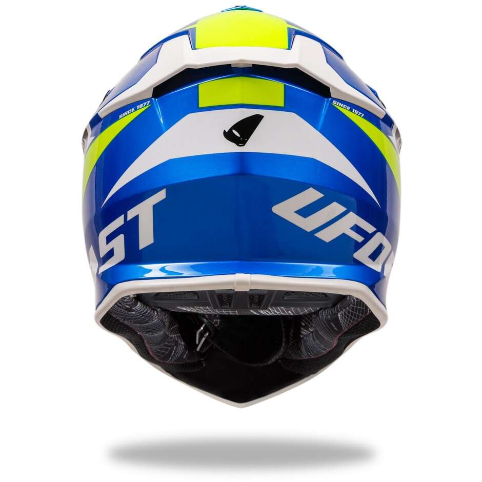 Moto Cross Helm Ufo INTREPID Blau Gelb
