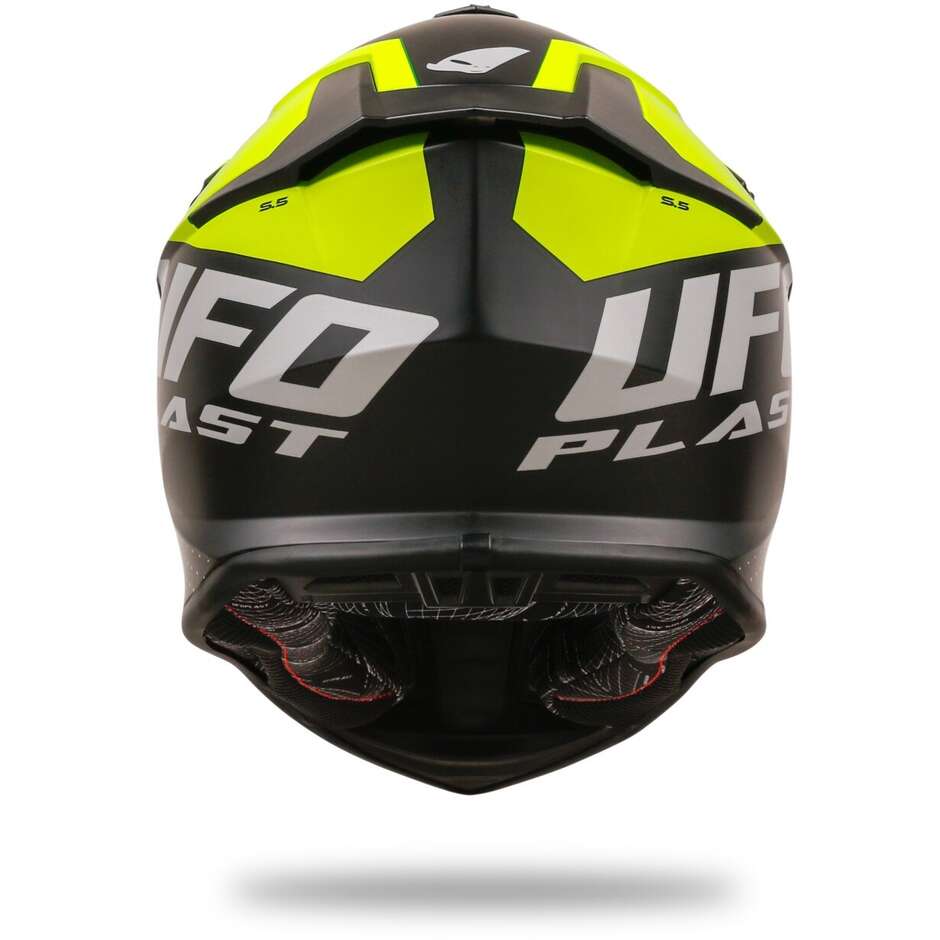 Moto Cross Helm Ufo INTREPID Schwarz Gelb