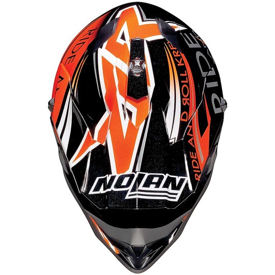 Moto Cross Helmet Enduro Nolan N53 Gemini Replica 039 M. Bianconcini Black Metal