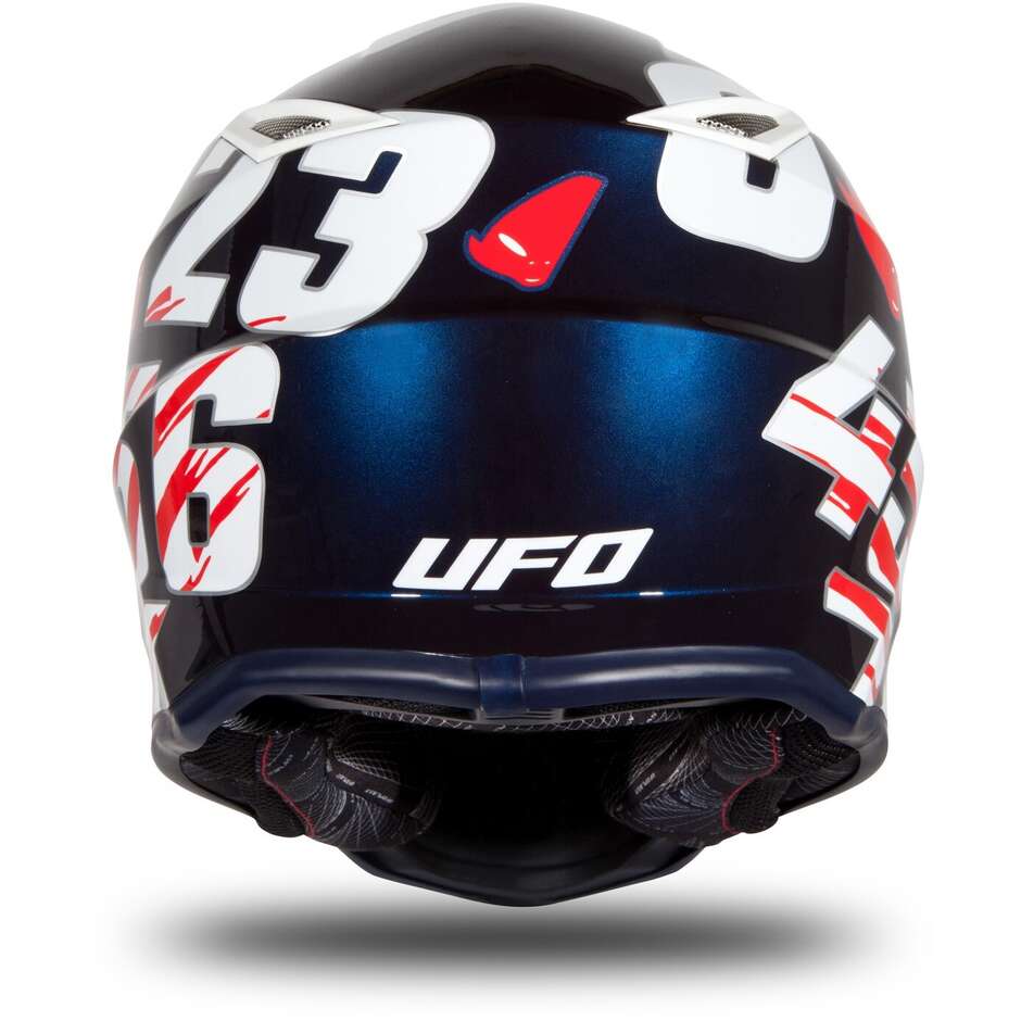 Moto Cross Helmet for Children Ufo Glossy Blue
