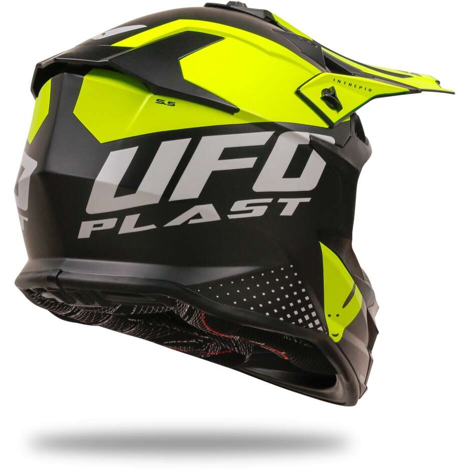 Moto Cross Helmet Ufo INTREPID Black Yellow