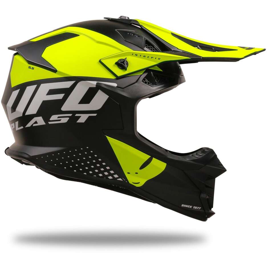 Moto Cross Helmet Ufo INTREPID Black Yellow