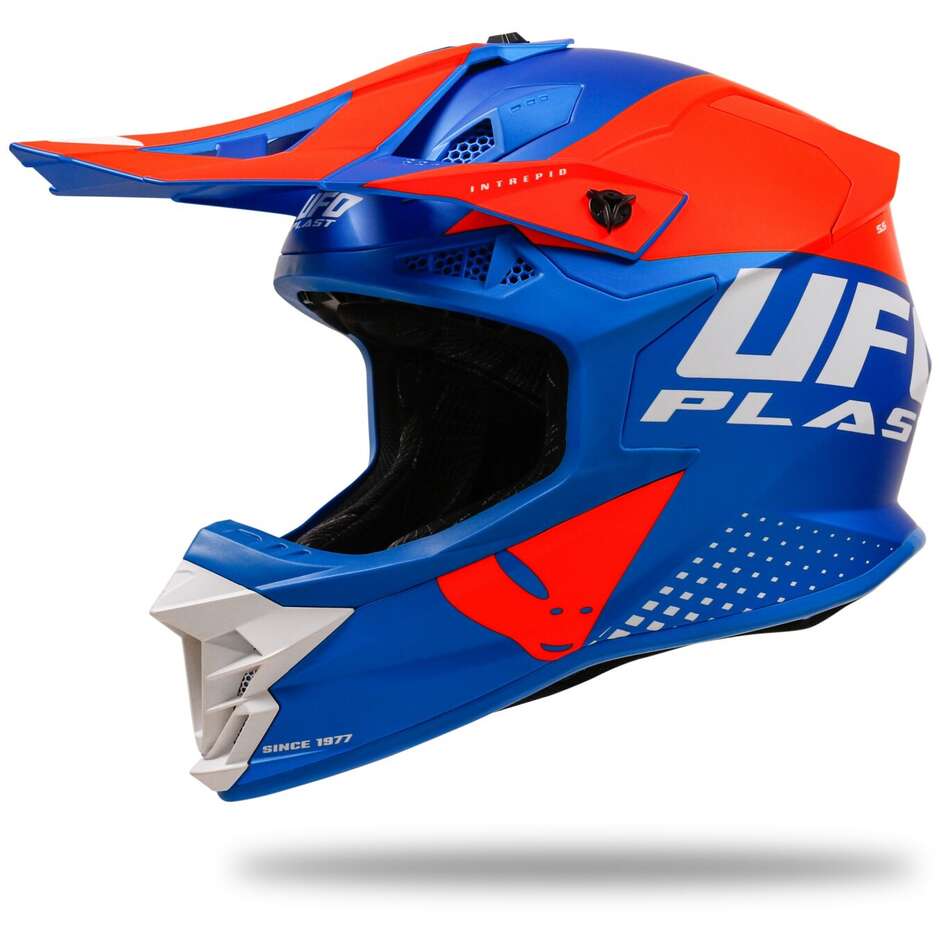 Moto Cross Helmet Ufo INTREPID Blue Orange