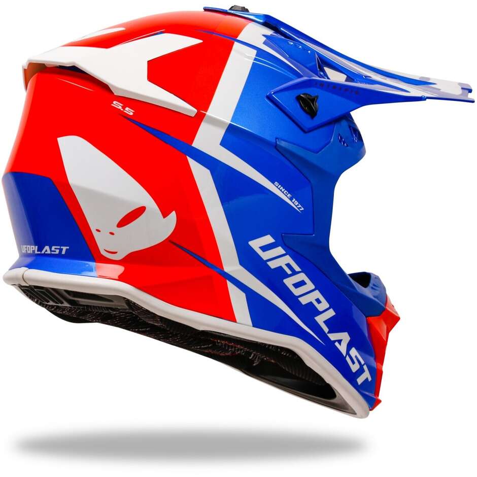 Moto Cross Helmet Ufo INTREPID Blue Red
