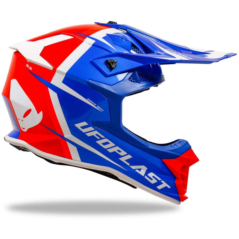 Moto Cross Helmet Ufo INTREPID Blue Red