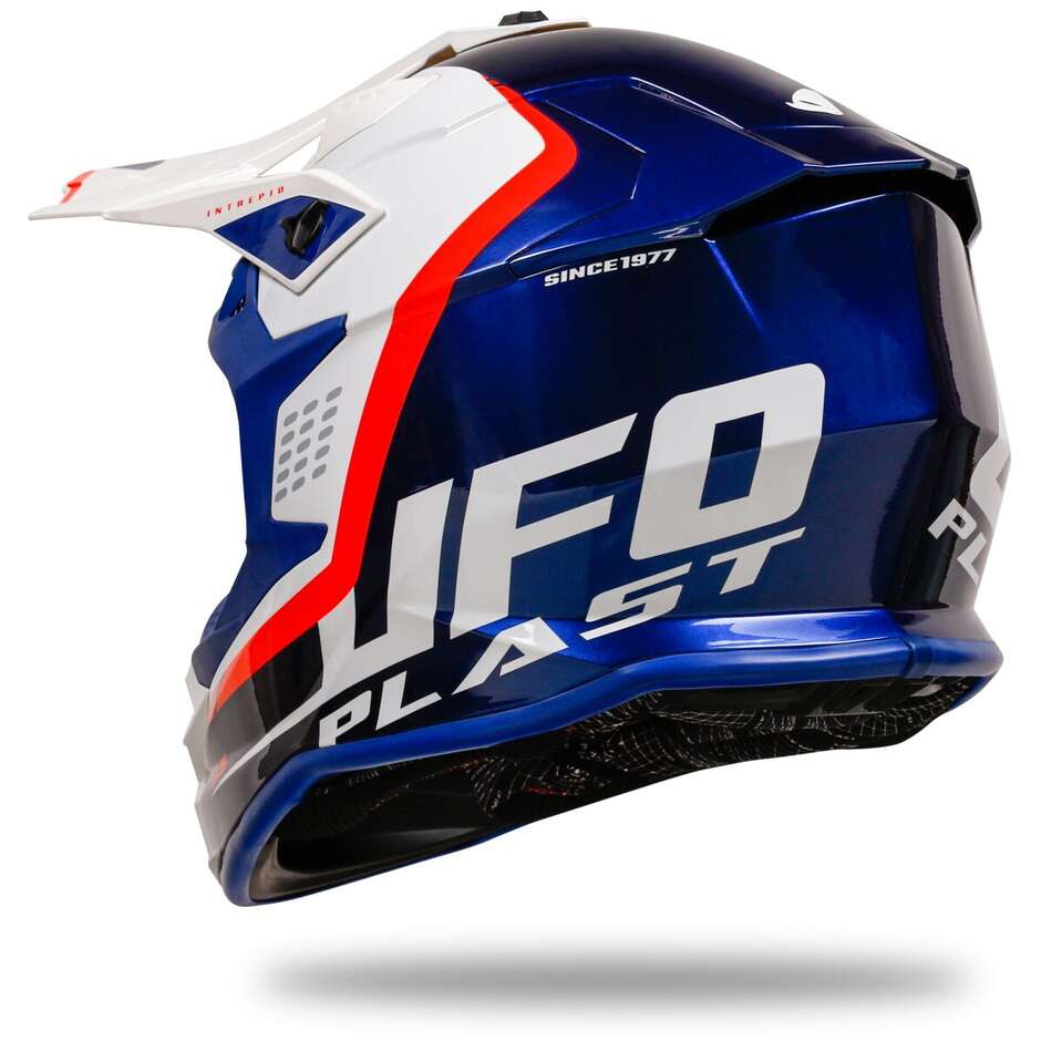 Moto Cross Helmet Ufo INTREPID Blue White