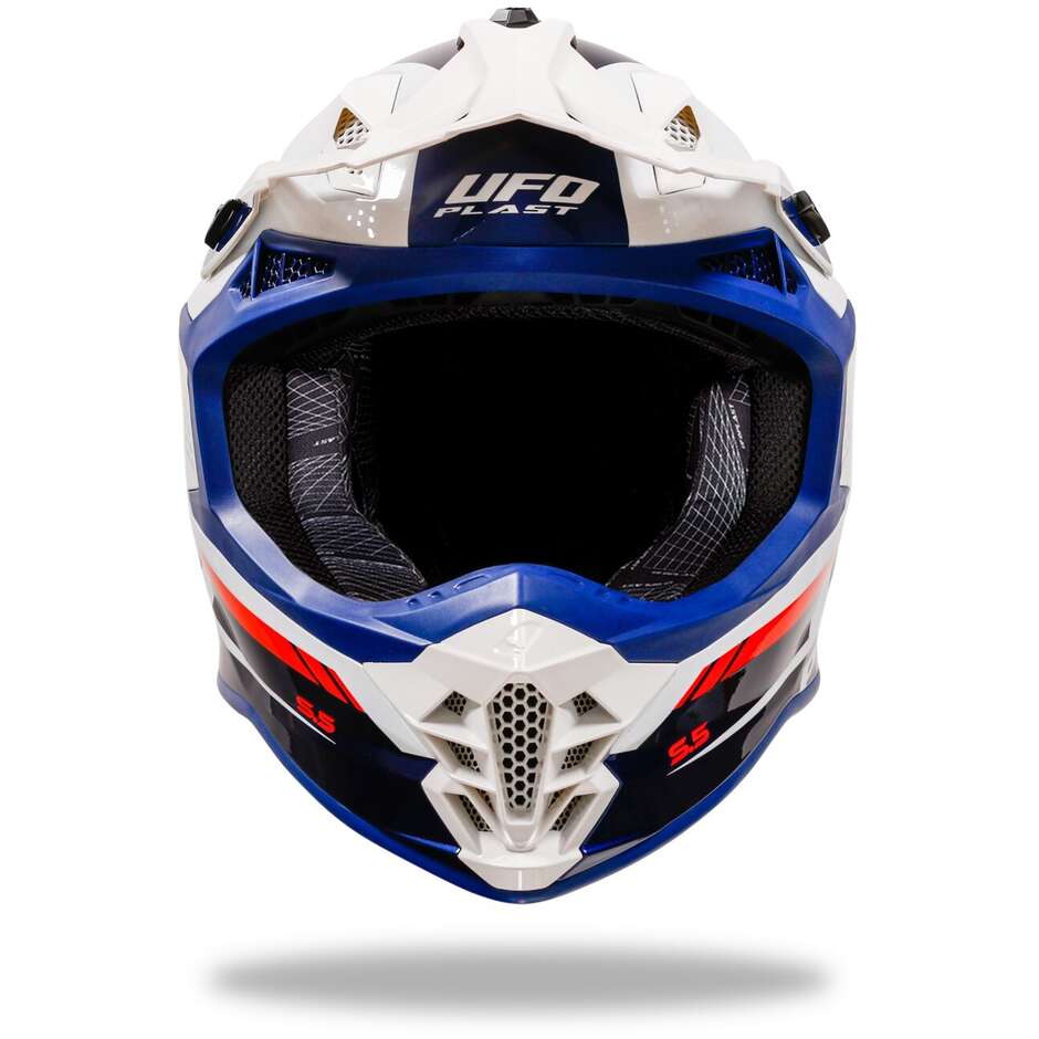 Moto Cross Helmet Ufo INTREPID Blue White