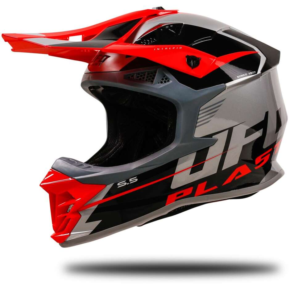 Moto Cross Helmet Ufo INTREPID Grey