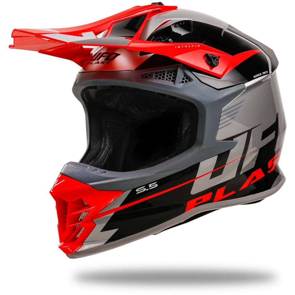 Moto Cross Helmet Ufo INTREPID Grey