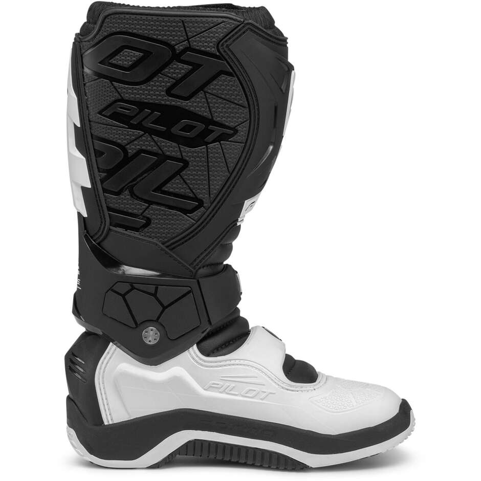 Moto Cross Stiefel Enduro MX Forma PILOT Schwarz Weiß