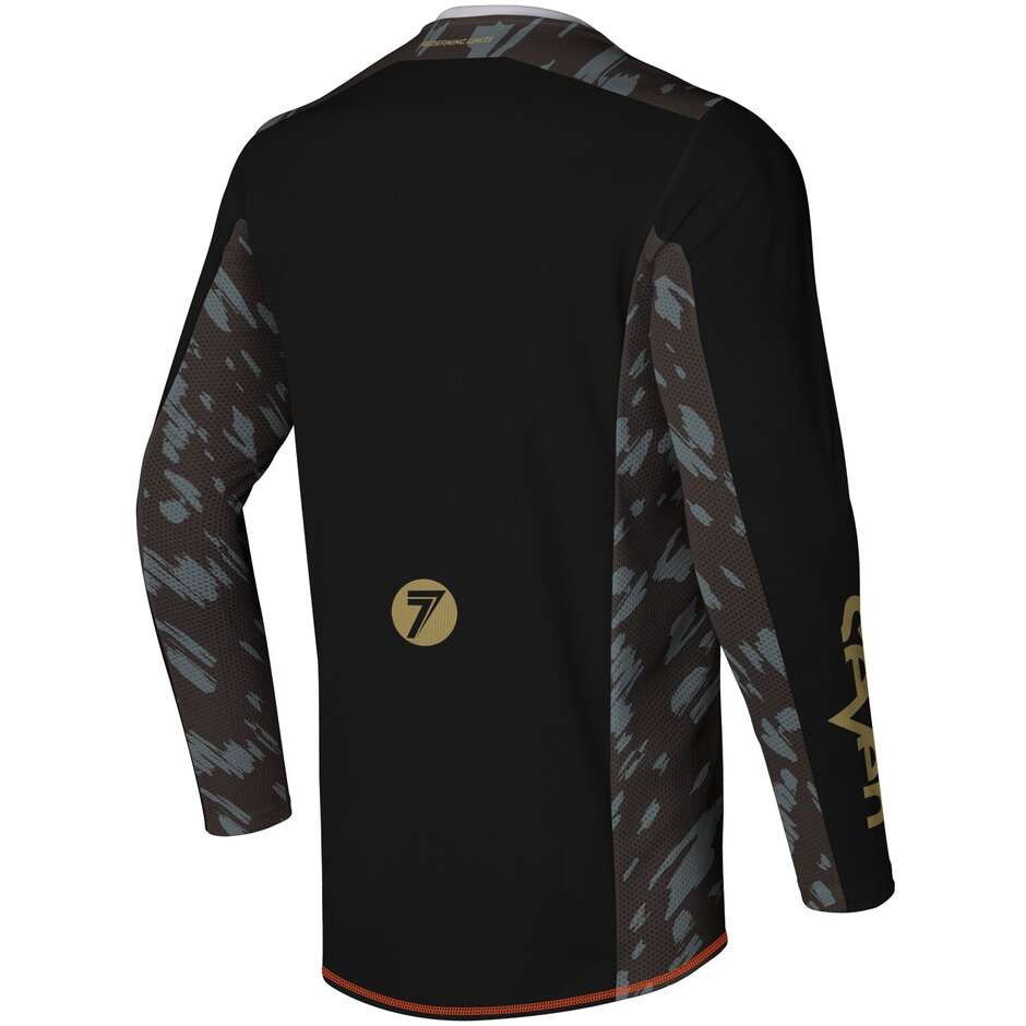 Moto-Cross-Trikot SEVEN MX RIVAL 25.1 CLASH Schwarz BRANDY