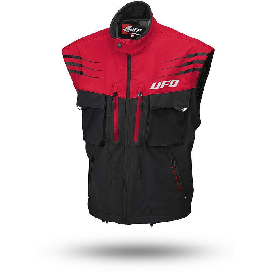 Moto Cross Ufo Enduro Taiga Jacket With Red Removable Sleeves