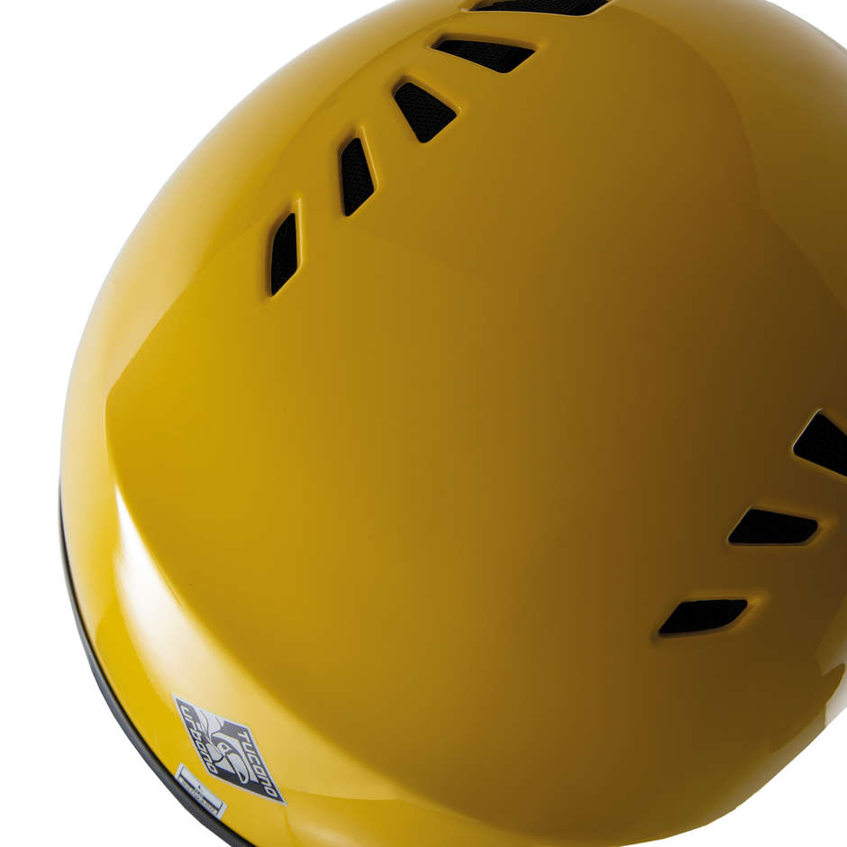 MOto Demi-Jet Helmet Tucano Urbano EL'FRESH 1150 Glossy Yellow