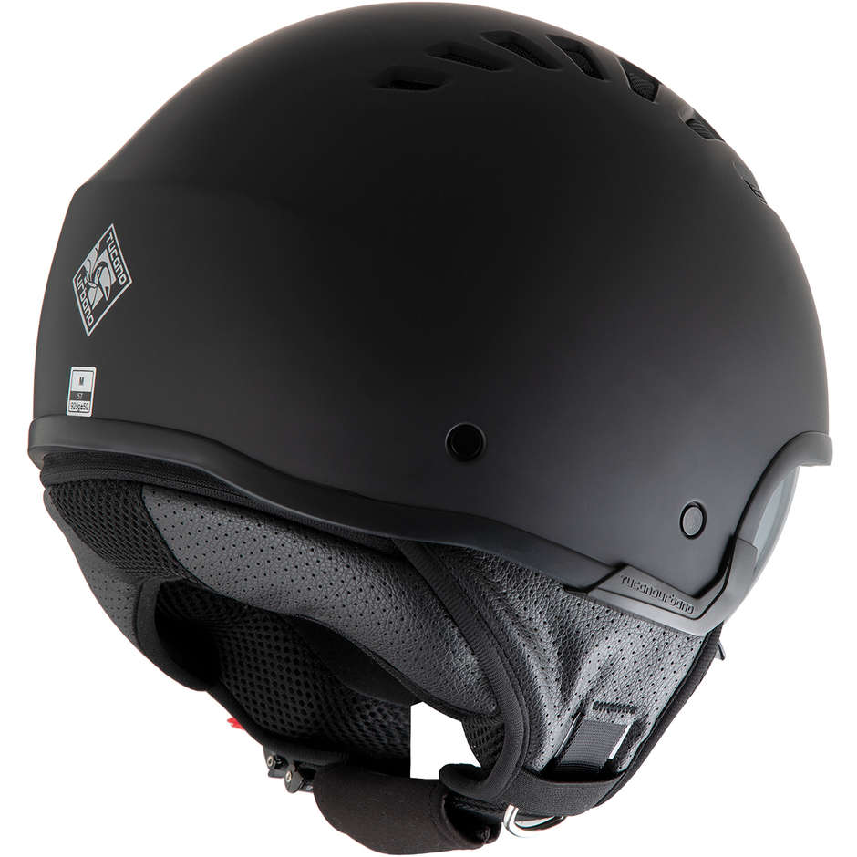 MOto Demi-Jet Helmet Tucano Urbano EL'FRESH 1150 Matt Charcoal Gray