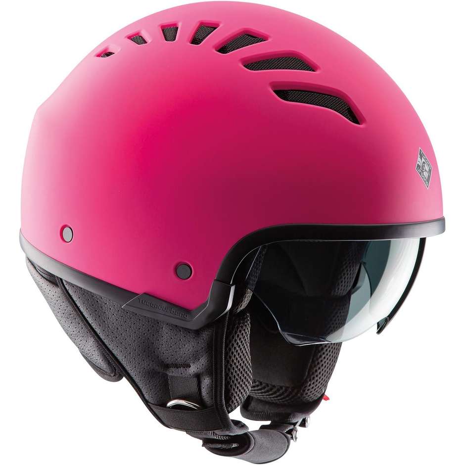 MOto Demi-Jet Helmet Tucano Urbano EL'FRESH 1150 Matt Fuchsia