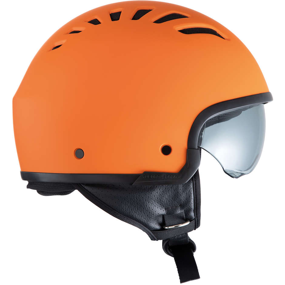 MOto Demi-Jet Tucano Urbano EL'FRESH 1150 Matt Orange Helmet