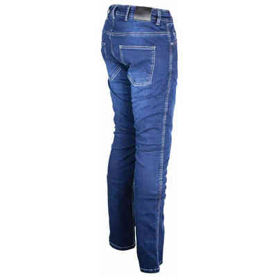 Blue Monkey Jeans de moto blanc-argent\u00e9 style d\u00e9contract\u00e9 Mode Jeans Jeans de moto 