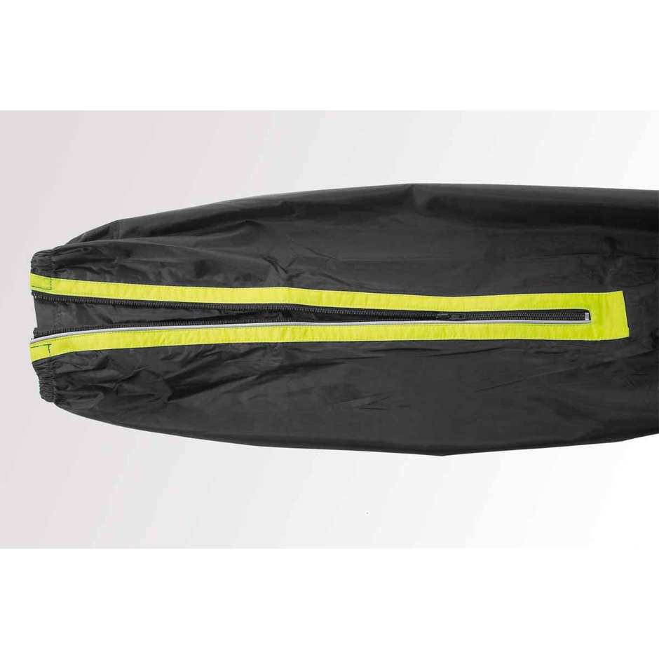 Moto Gms DOUGLAS Rain Pants Black Yellow Fluo