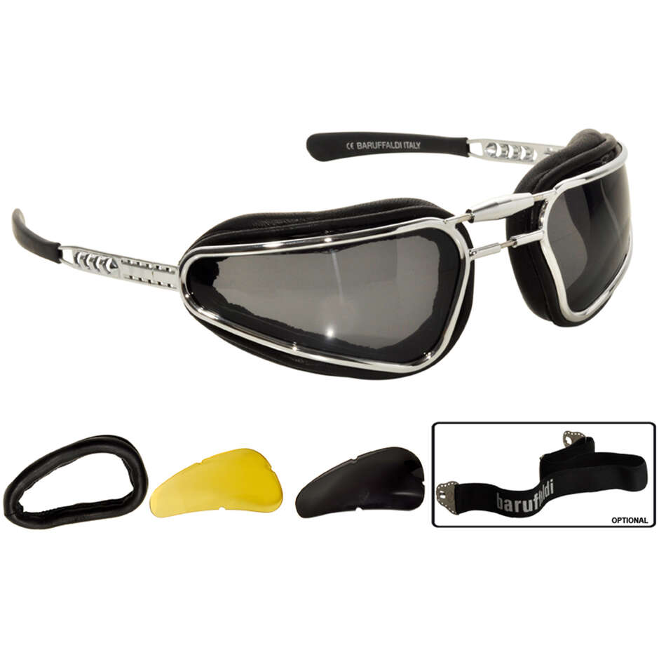 Moto goggles Baruffaldi Easy Rider Black Photochromic