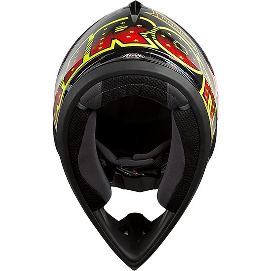 Moto Helm Cross Enduro Airoh Schalter FLIPPER Poliert