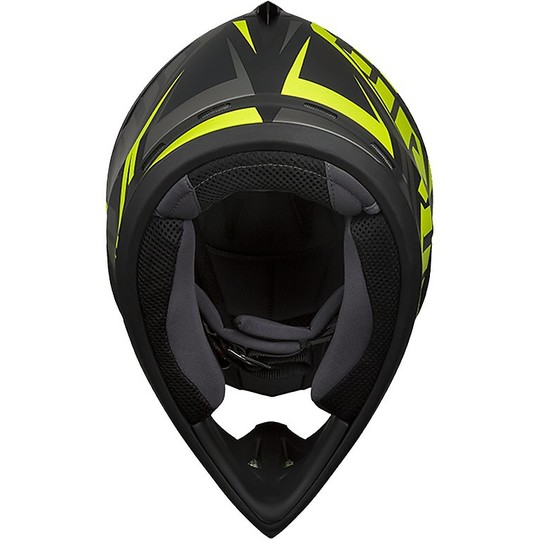 Moto Helm Cross Enduro Airoh Schalter IMPACT Matt Gelb