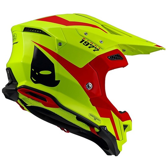 Moto Helm Cross Enduro UFO DIAMOND Gelb Fluo Rot