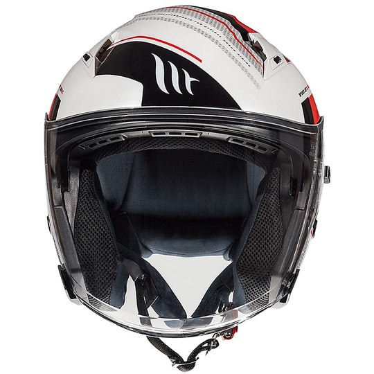 Moto-Helm Double Jet Visier MT-Helme AVENUE SV SIDEWAY C5 Rot glänzend