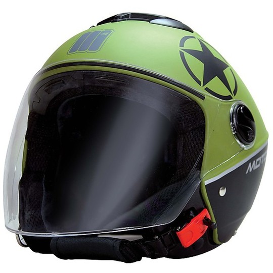 Moto Helm Integral Motocubo New Jet Cube Grün Matte