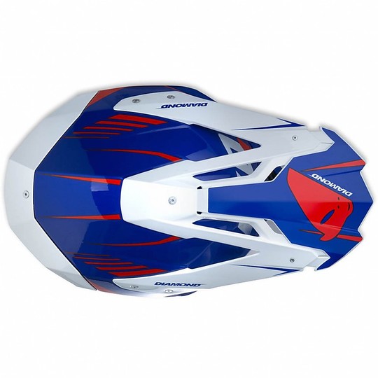 Moto Helmet Cross Enduro Ufo Diamond Blue White