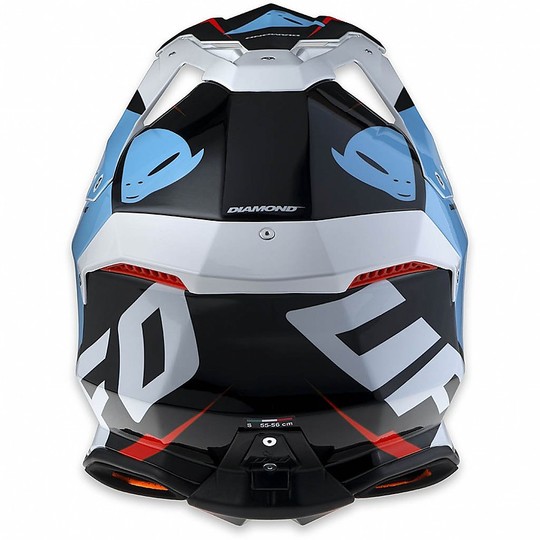 Moto Helmet Cross Enduro Ufo Diamond Sky Blue