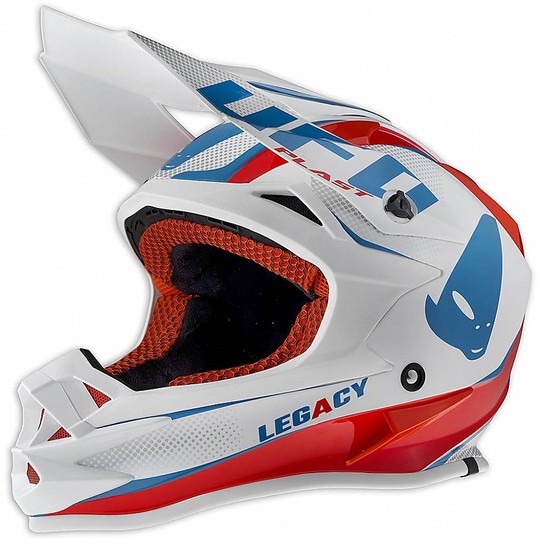 Moto Helmet Cross Enduro Ufo Onyx Legacy Red White